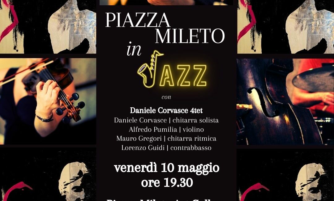 Locandina della seconda serata di Piazza Mileto in Jazz