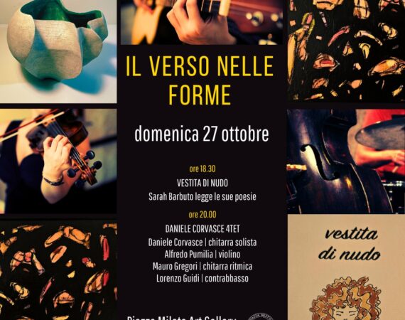 locandina dell'evento il verso nelle forme di Piazza Mileto Art Gallery